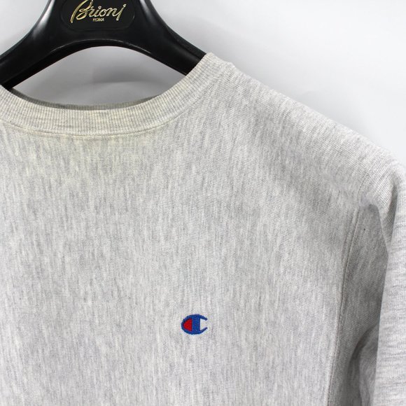 Champion Vintage Reverse Weave Cotton C Logo Crewneck Pullover XL USA Sweatshirt - Picture 2 of 7